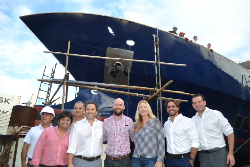 MV ORIGIN Christening ceremony in Guayaquil. Ecoventura Galapagos cruise